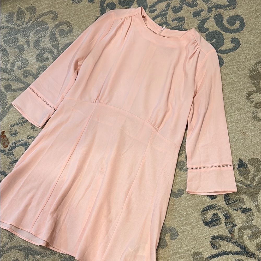 H&M Soft Pink 3/4 Sleeve Dress